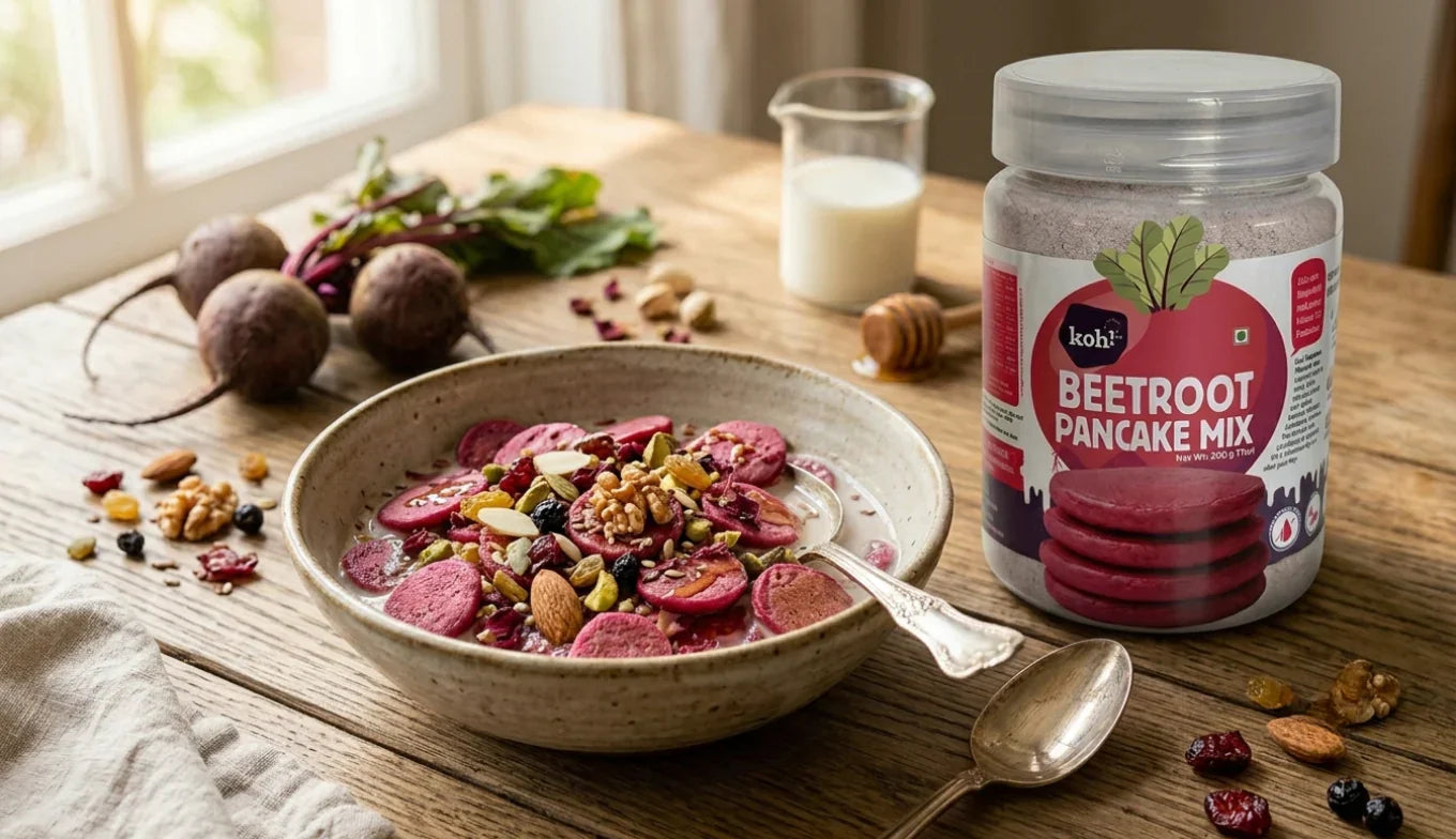 Beetroot Mini Pancake Cereal