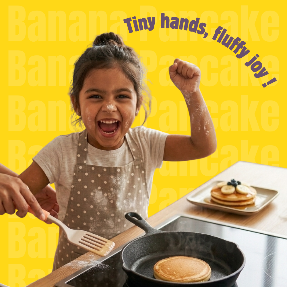 Banana Pancake Mix | Whole Wheat, Sprouted Ragi & Oats | 200g