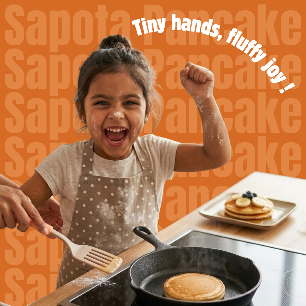 koh! Sapota (Chikoo/Sapodilla) Pancake Mix | Whole Wheat, Sprouted Ragi & Oats | 200g
