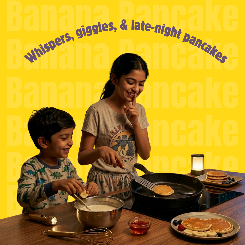 Banana Pancake Mix | Whole Wheat, Sprouted Ragi & Oats | 200g