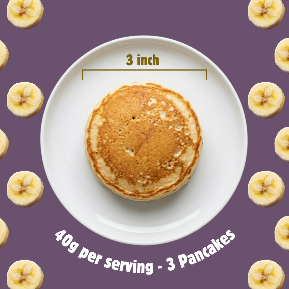 Banana Pancake Mix | Whole Wheat, Sprouted Ragi & Oats | 200g