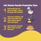 Banana Pancake Mix | Whole Wheat, Sprouted Ragi & Oats | 200g