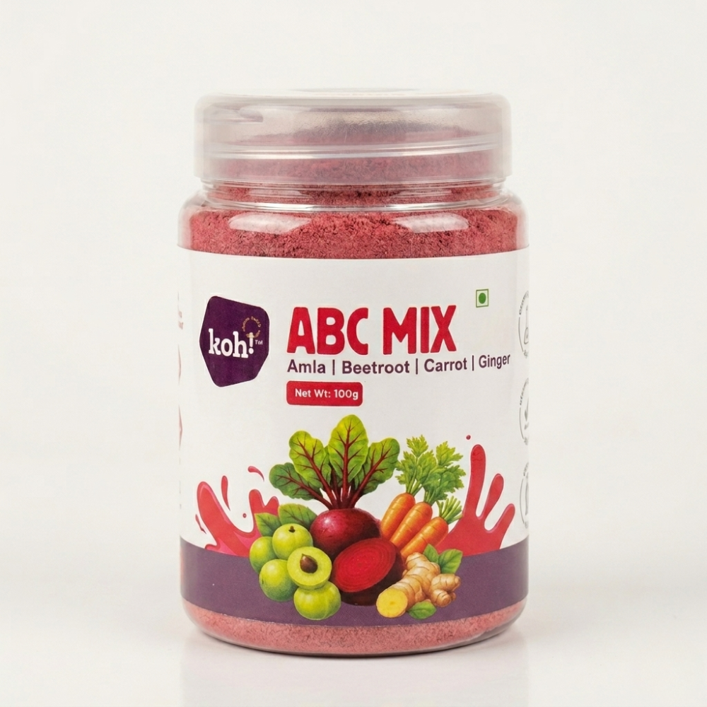 ABC Mix + Ginger | Amla, Beetroot, Carrot & Ginger Blend | 100g
