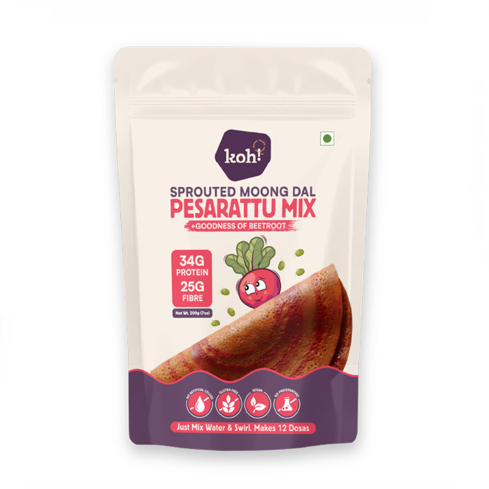 Beetroot Pesarattu Mix | Sprouted Moong Dal | 200g