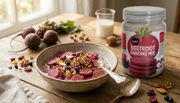 Beetroot Mini Pancake Cereal