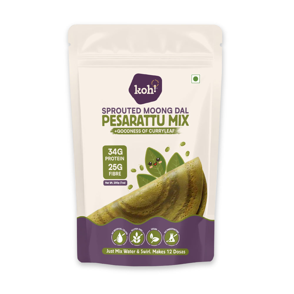 Curry Leaf Pesarattu Mix | Sprouted Moong Dal | 200g
