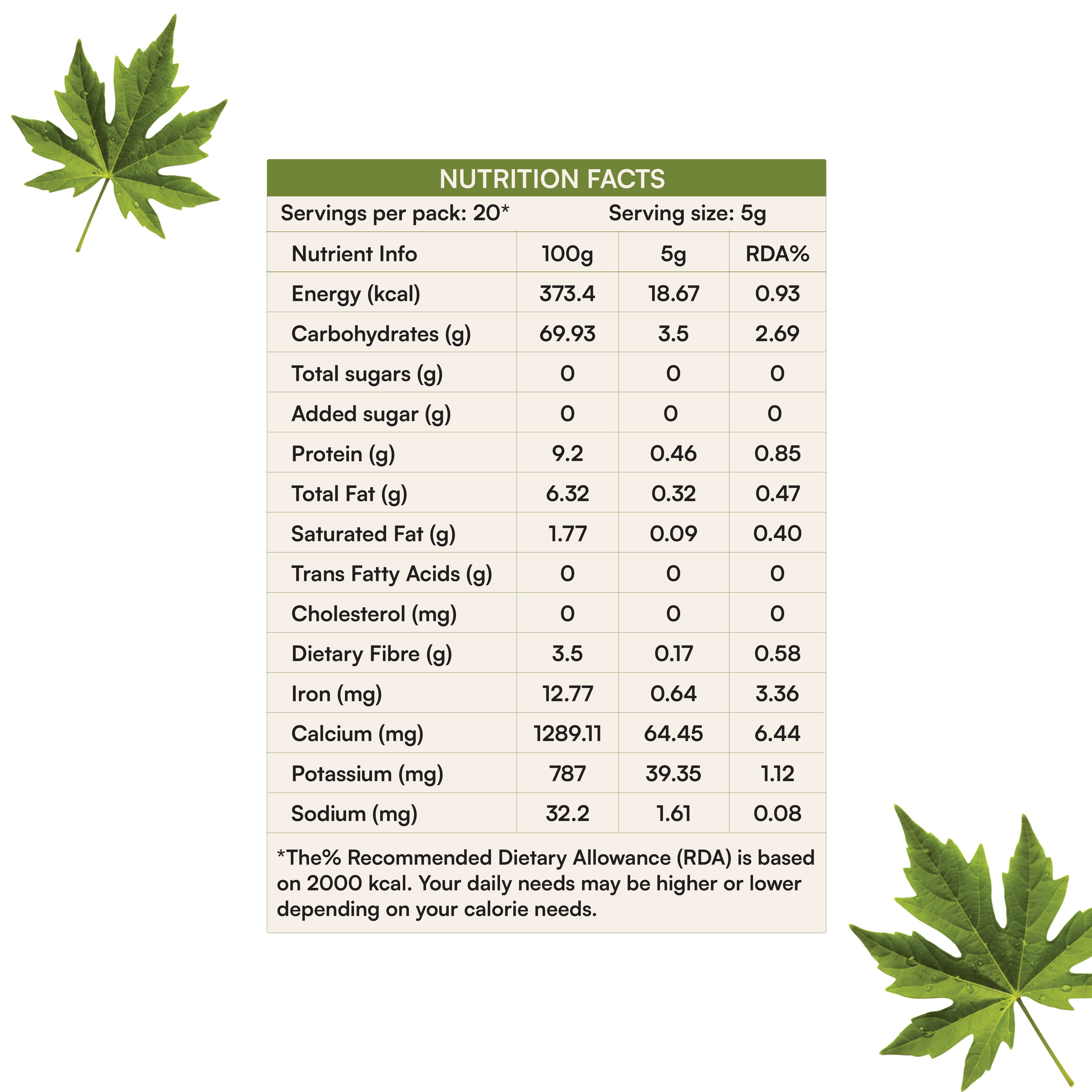 Gongura (Sorrel leaves) Powder | 100g