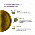 Spinach Pesarattu Mix | Sprouted Moong Dal | 200g