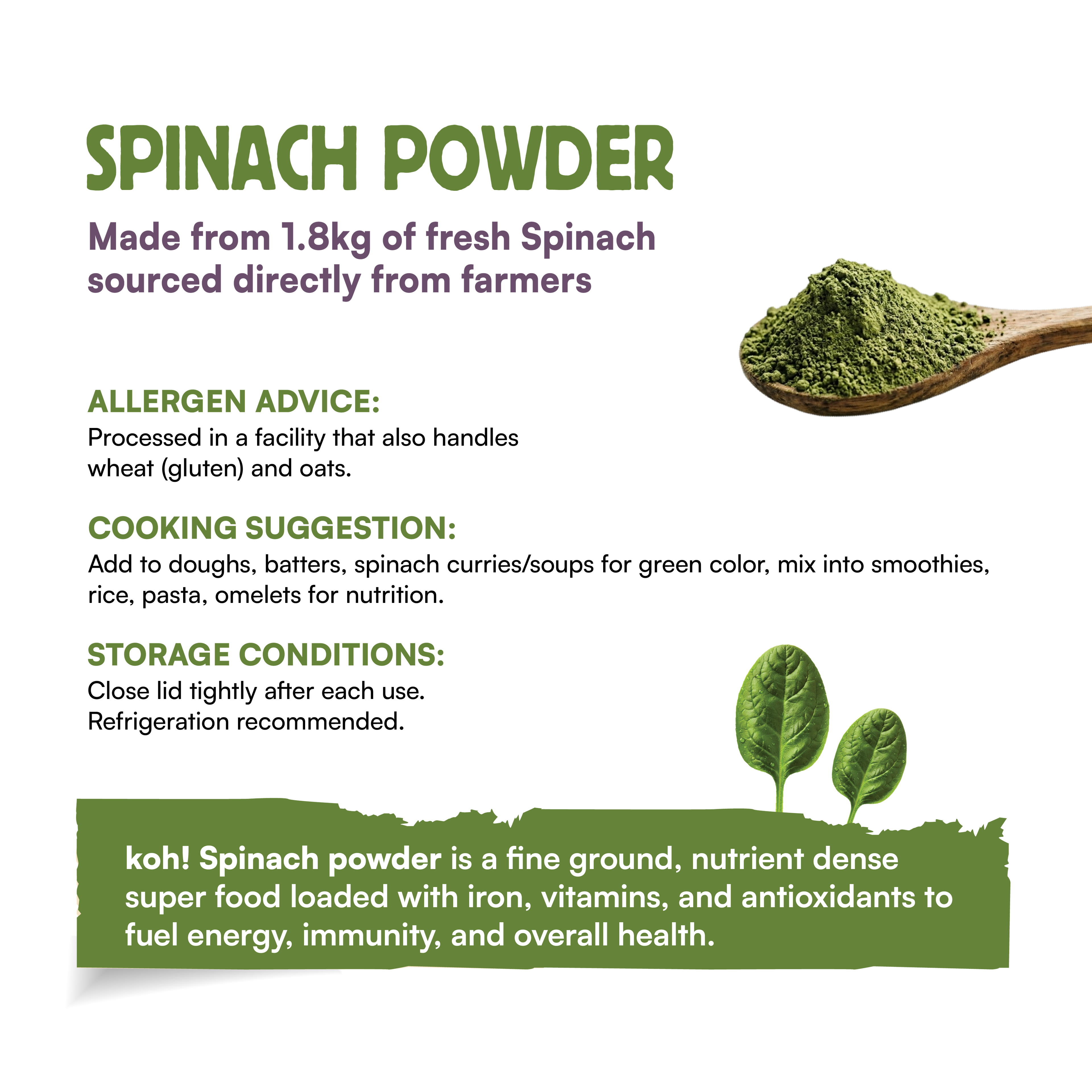 Spinach Powder | 100g