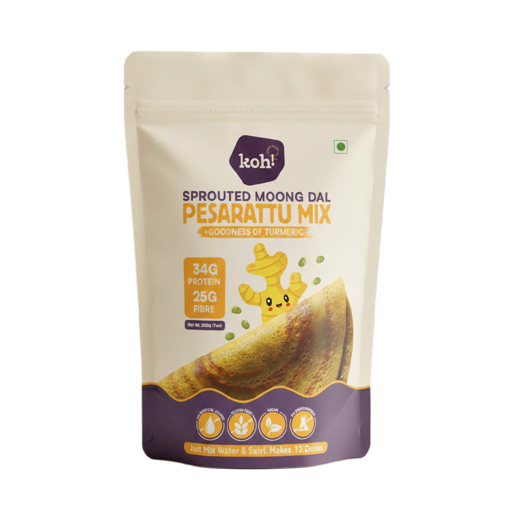 Turmeric Pesarattu Mix | Sprouted Moong Dal | 200g