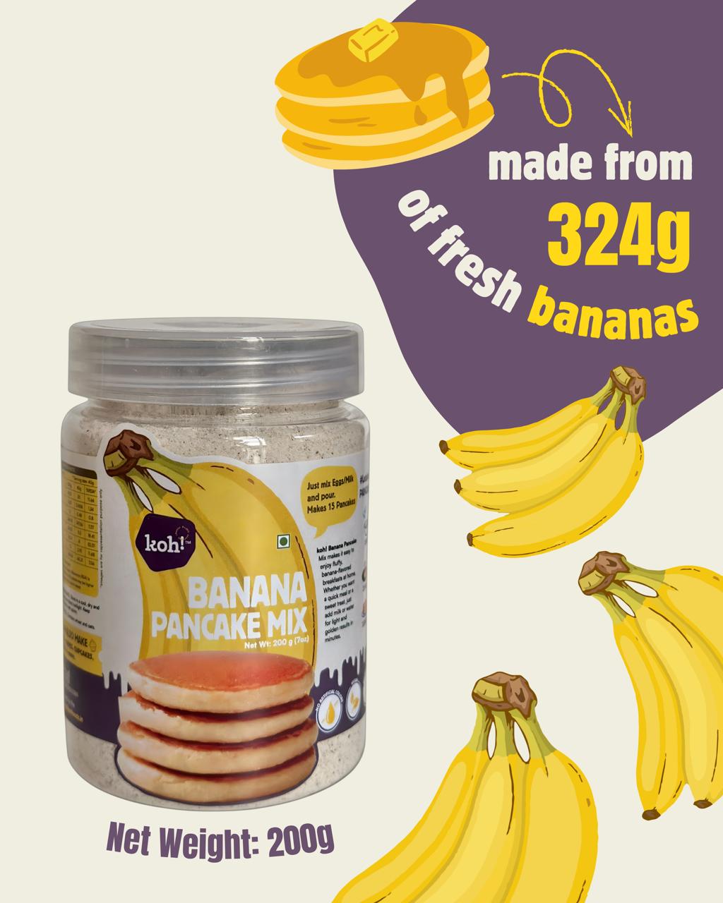 Winter breakfast — ABC with Ginger mix and Banana Pancake mix ( Whole wheat, Sprouted Ragi and Oats)mix| 100g and 200g